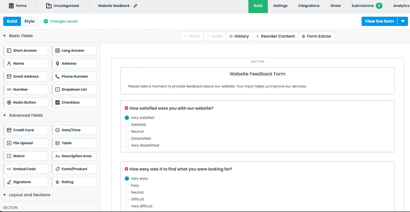 Screenshot of Formstack, our pick for the best online form builder for advanced analytics and regulated industries