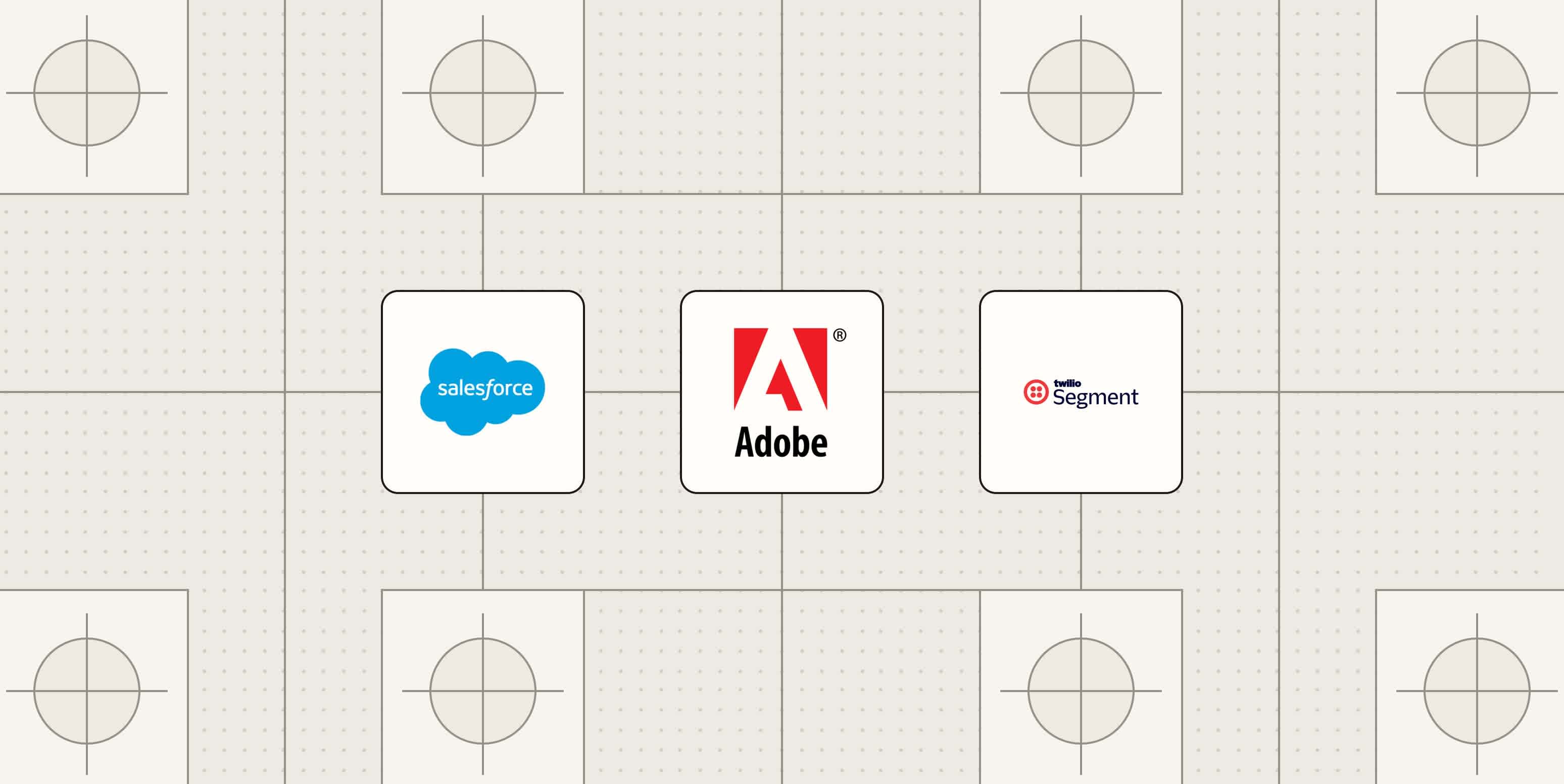 Hero image with the logos of the best customer data platforms