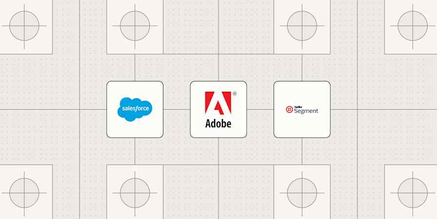 Hero image with the logos of the best customer data platforms