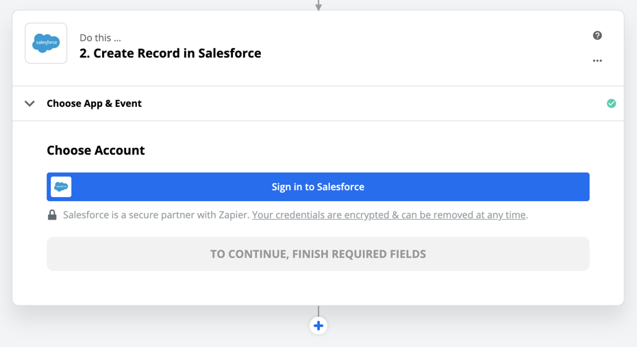 Sign in to Salesforce
