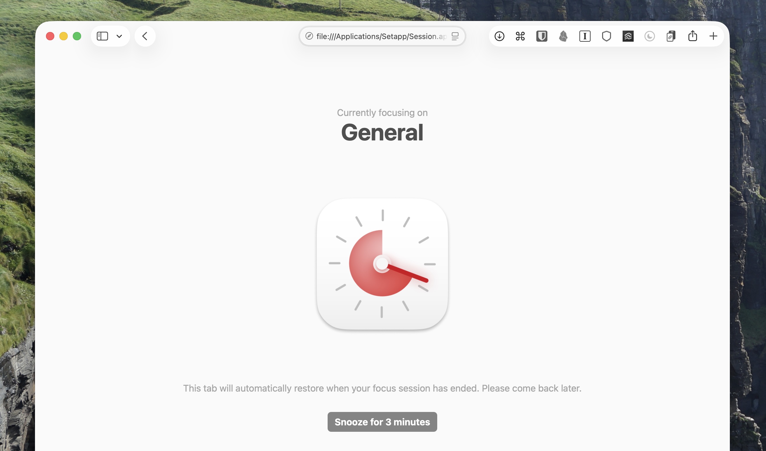 Session, our pick for the best focus app with built-in Pomodoro timer