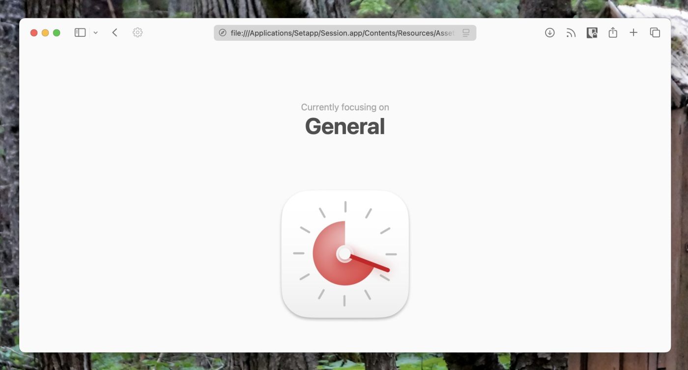 Session, our pick for the best focus app with built-in Pomodoro timer