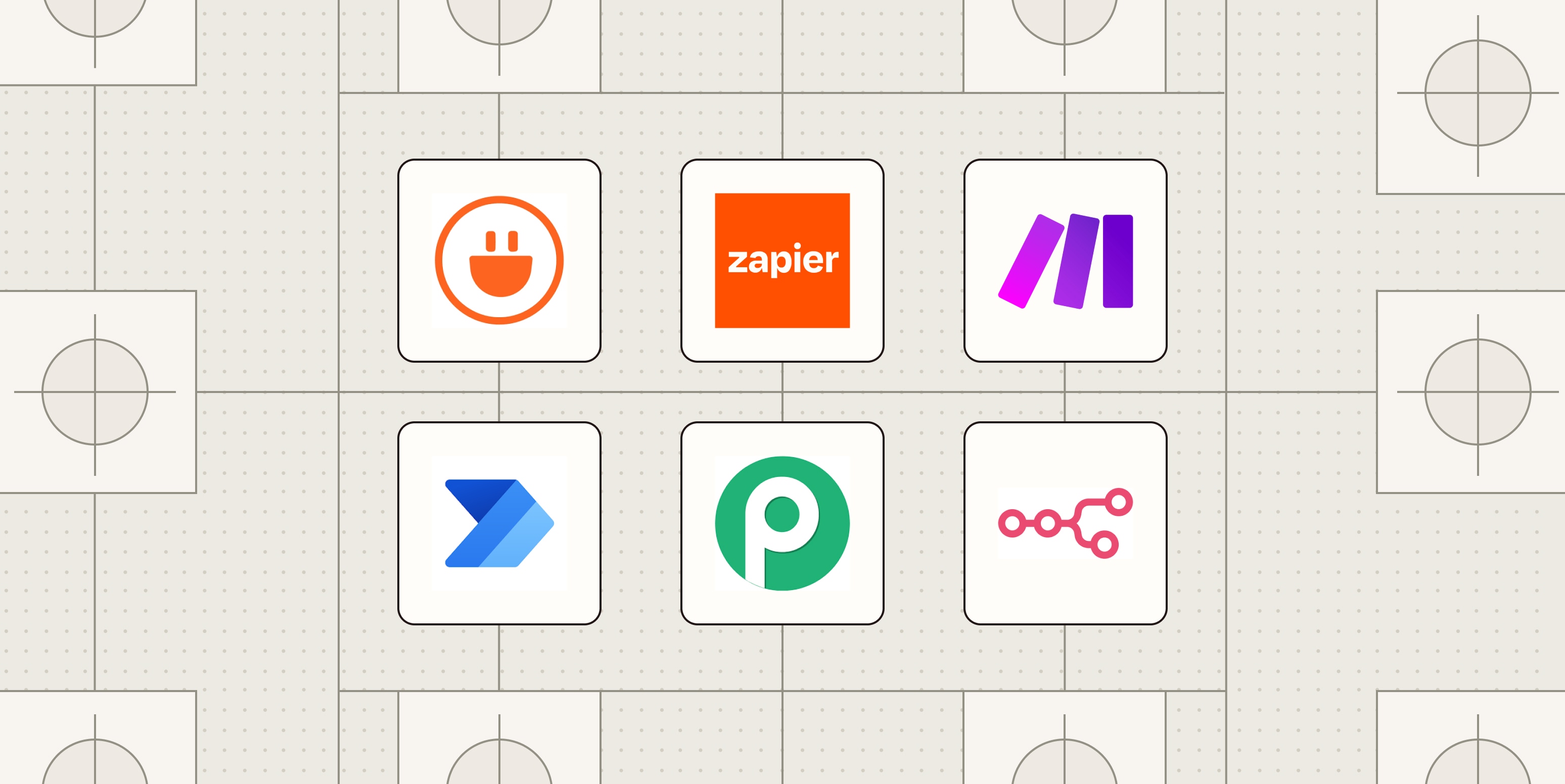 Hero image with the logos of the best IFTTT alternatives
