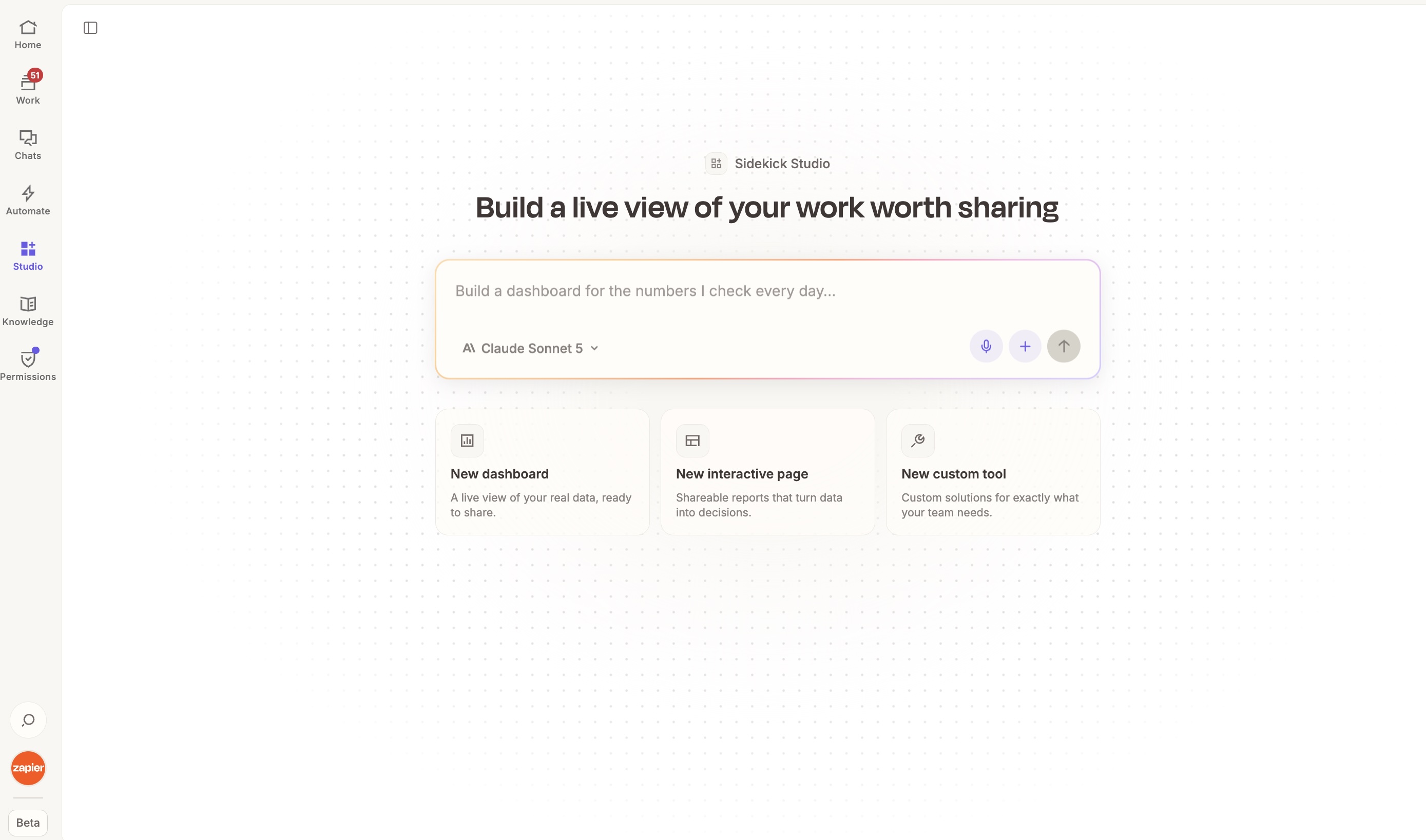 Zapier, our pick for the best internal tool builder for building across your tech stack
