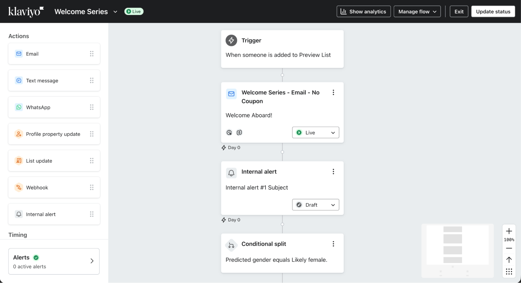 Klaviyo, our pick for the best drip email software for data-rich email lifes
