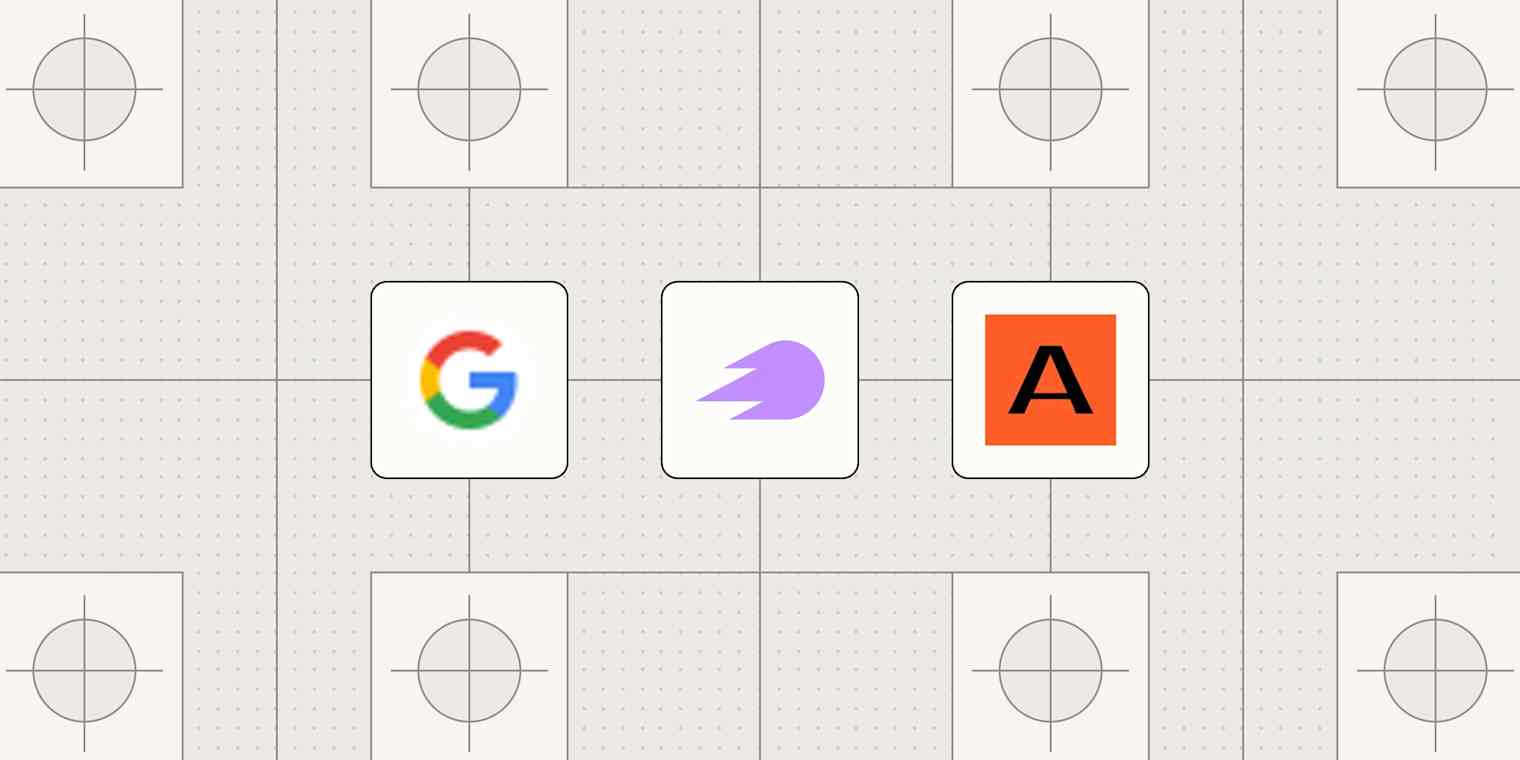 Hero image with the logos of the best keyword research tools