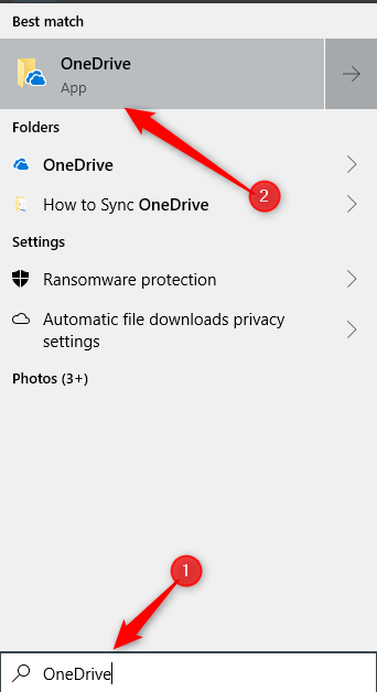 Navigate to the OneDrive app