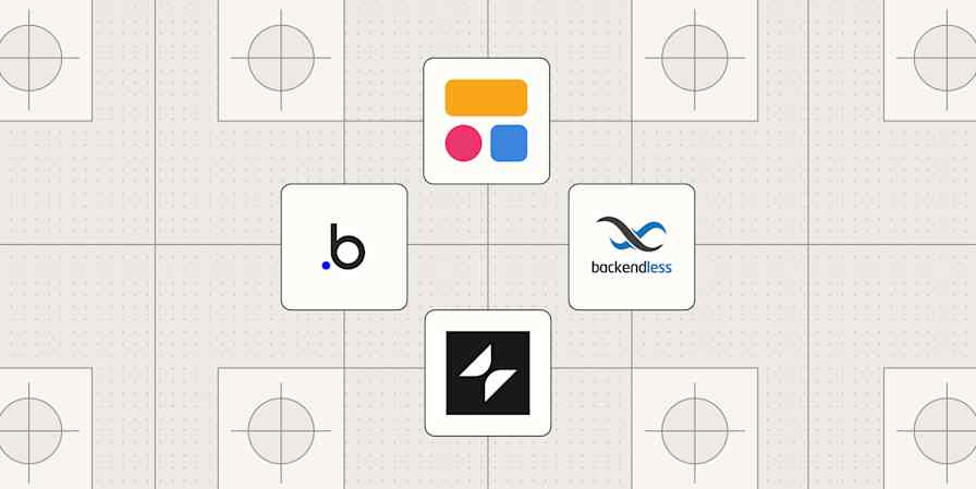 Hero image with the logos of the best no-code app builders