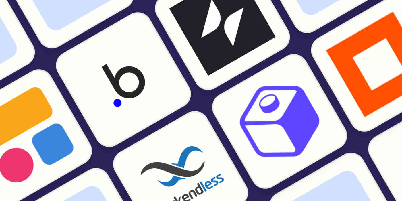 Hero image with the logos of the best no-code app builders