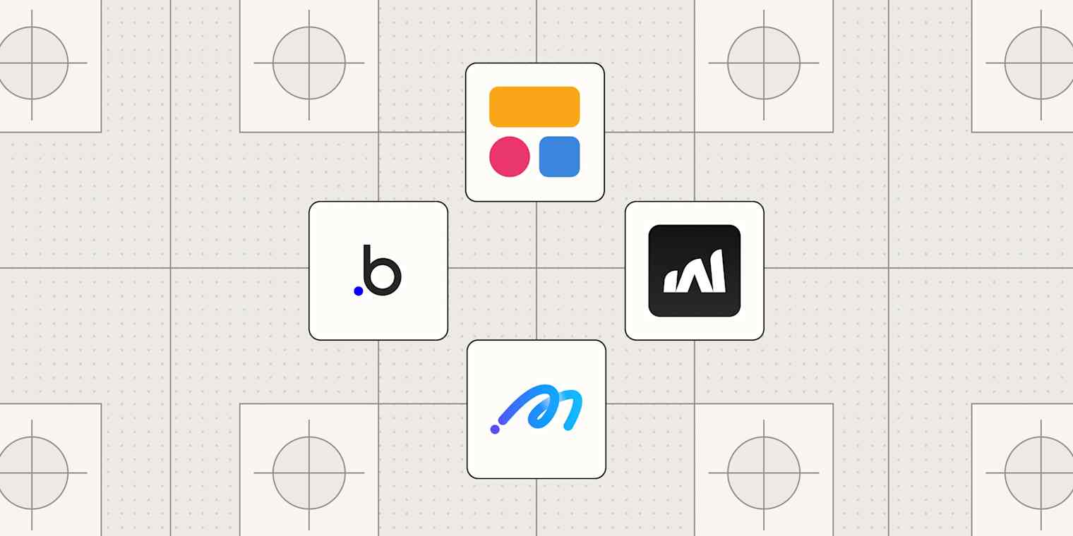 Hero image with the logos of the best no-code app builders
