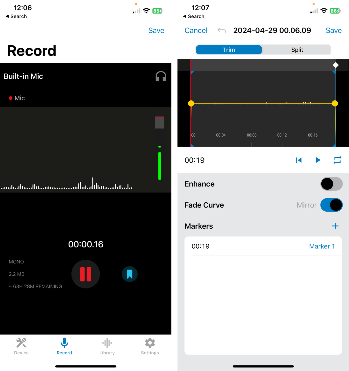 ShurePlus MOTIV, our pick for the best iPhone audio recorder for sound quality