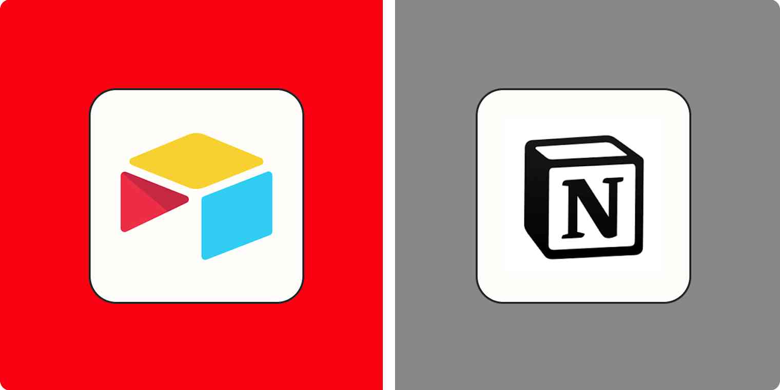 Геройское изображение с логотипами Airtable и Notion