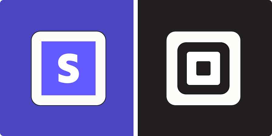 Hero image with the logos of Stripe and Square