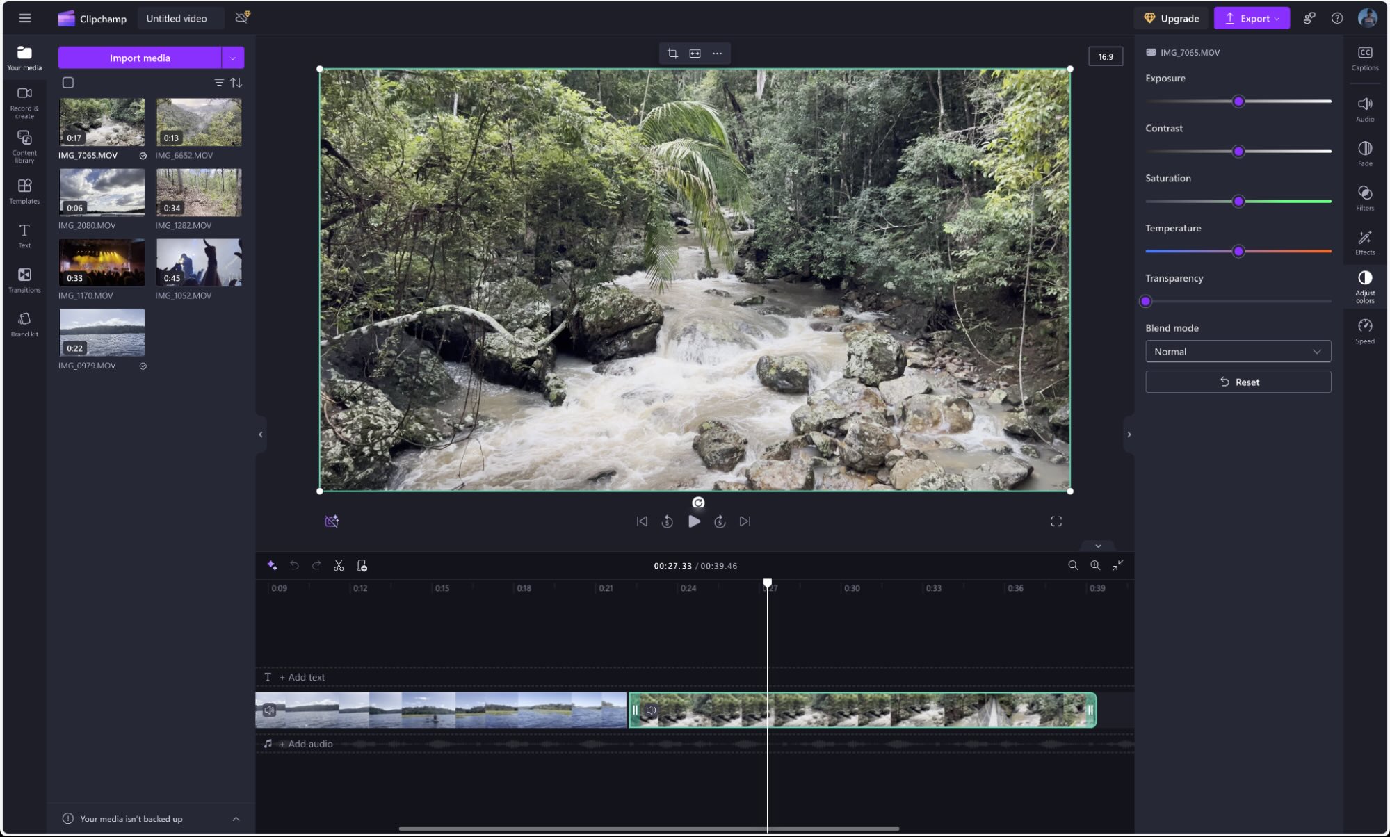 Clipchamp, our pick for the best free web-based video editor