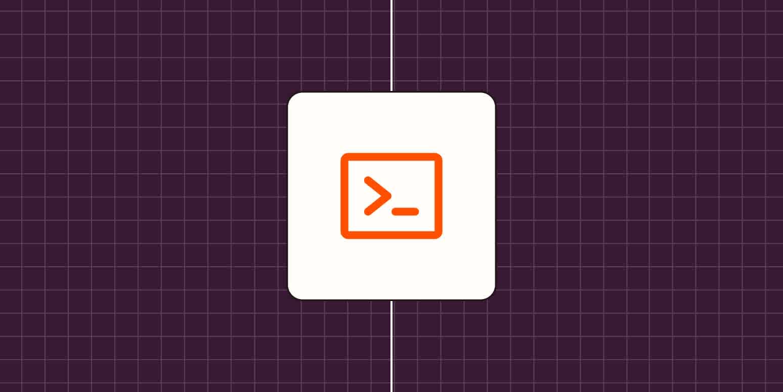 Hero image with an icon representing code