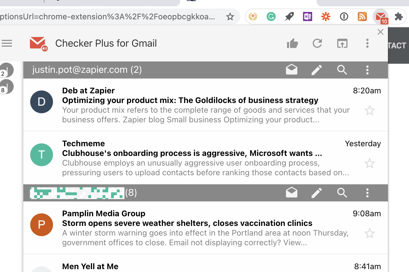 how to block emails on gmail without opening them