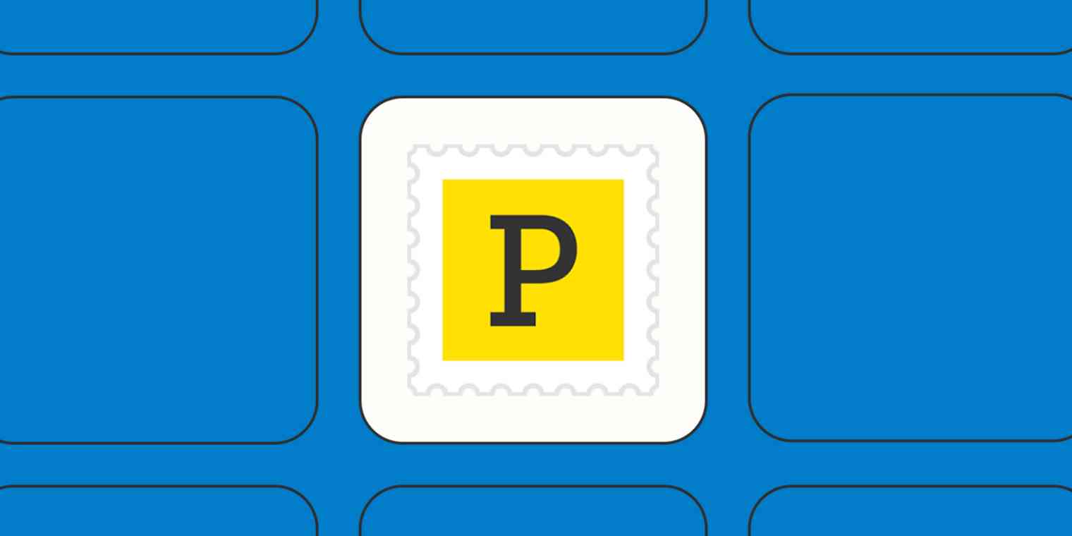 Postmark app logo on a blue background