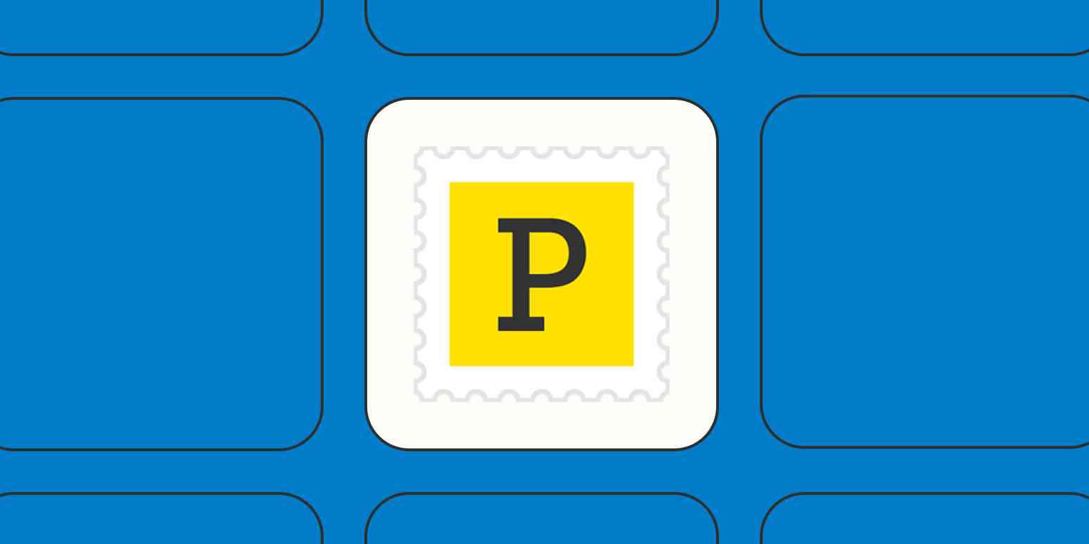 Postmark app logo on a blue background