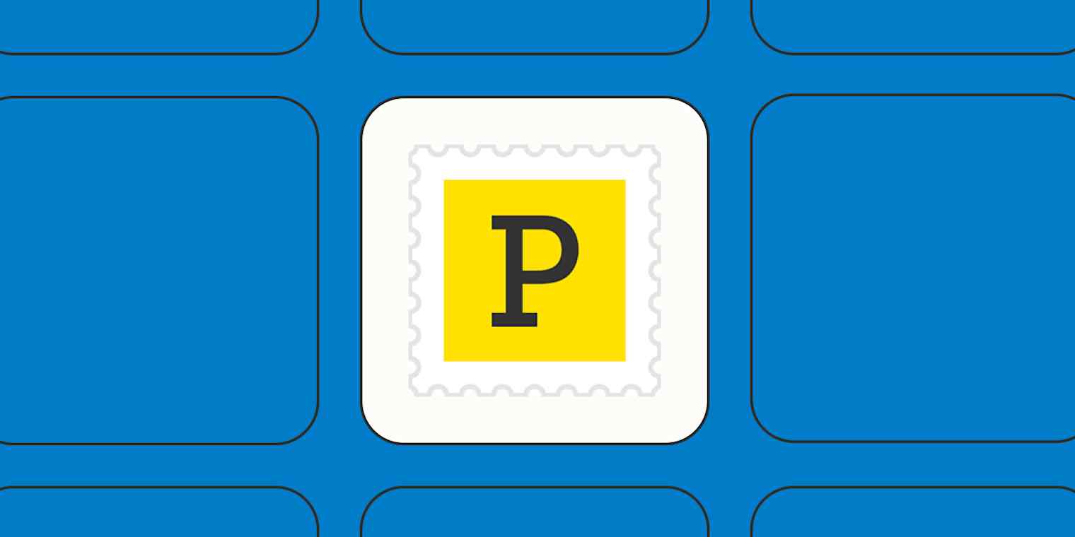 Postmark app logo on a blue background