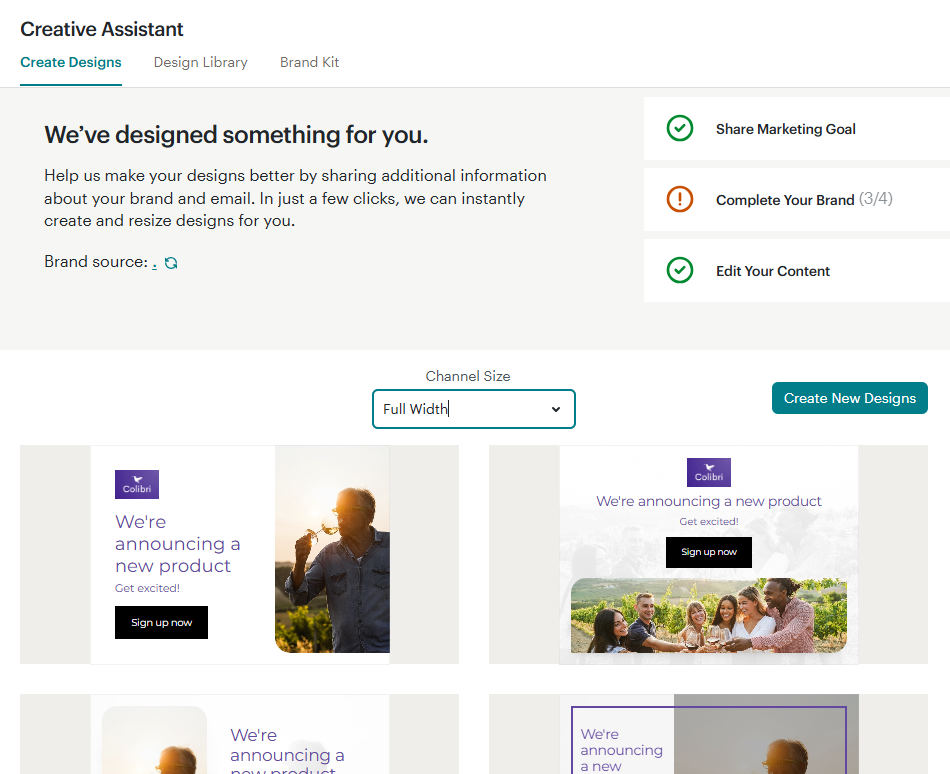 Mailchimp's Creative Assistant