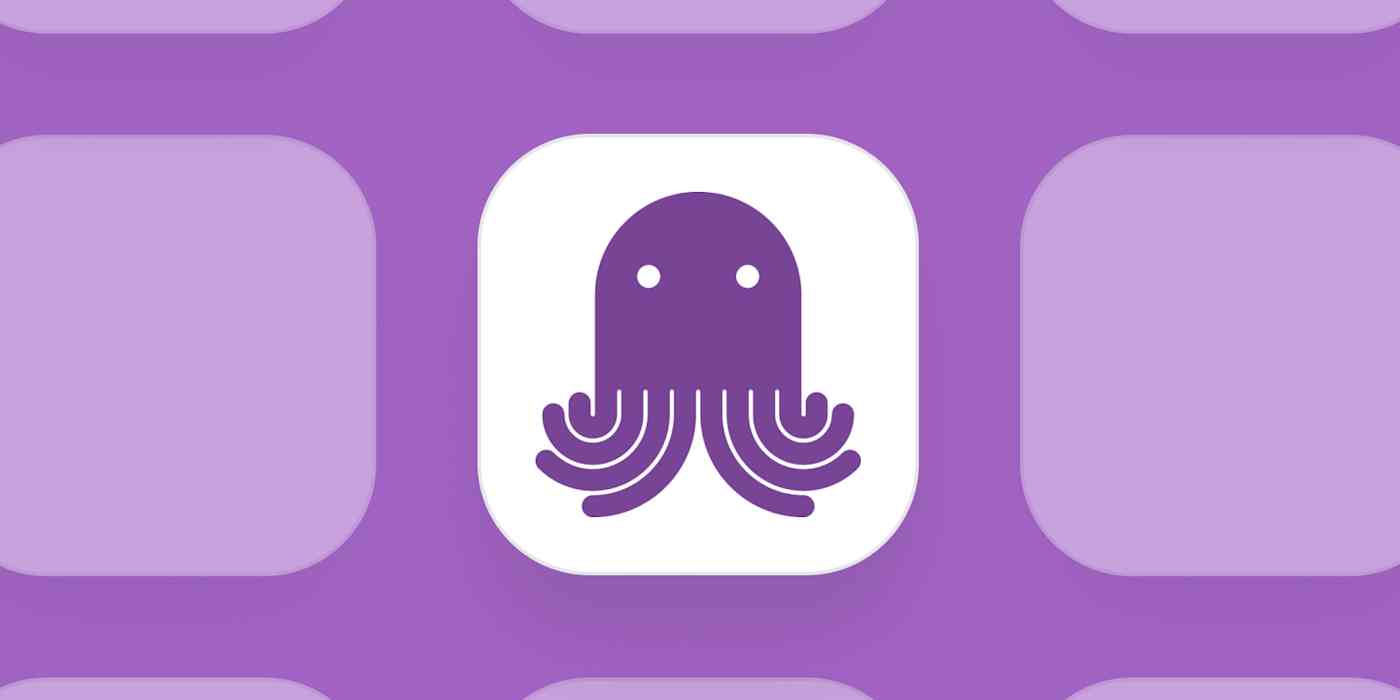 Hero image for app of the day with the EmailOctopus logo