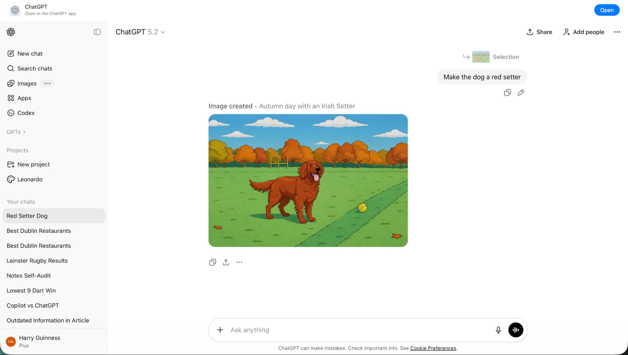 Asking ChatGPT a question about allergies