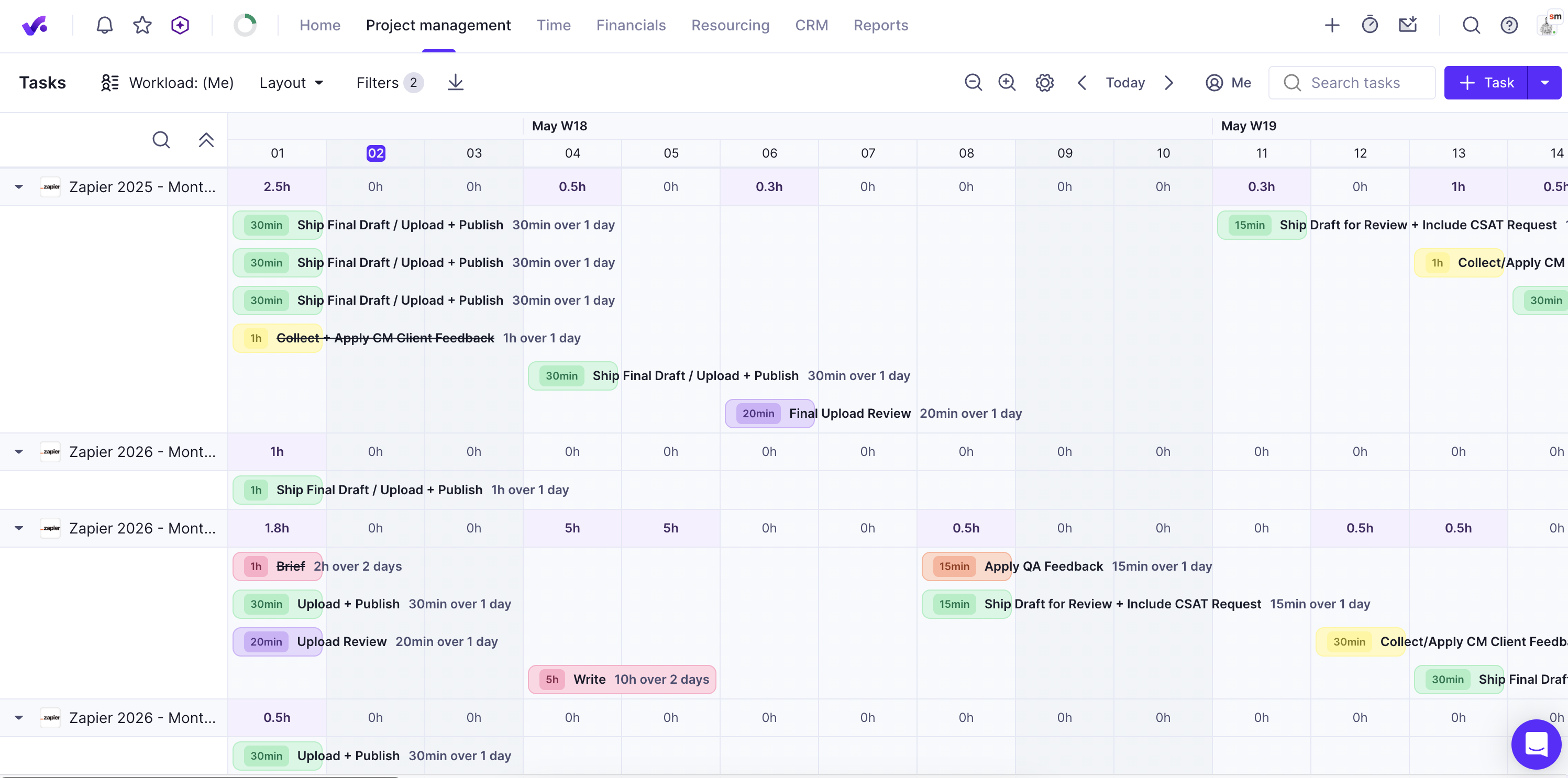 Productive, our pick for the best creative project management software for profitability tracking