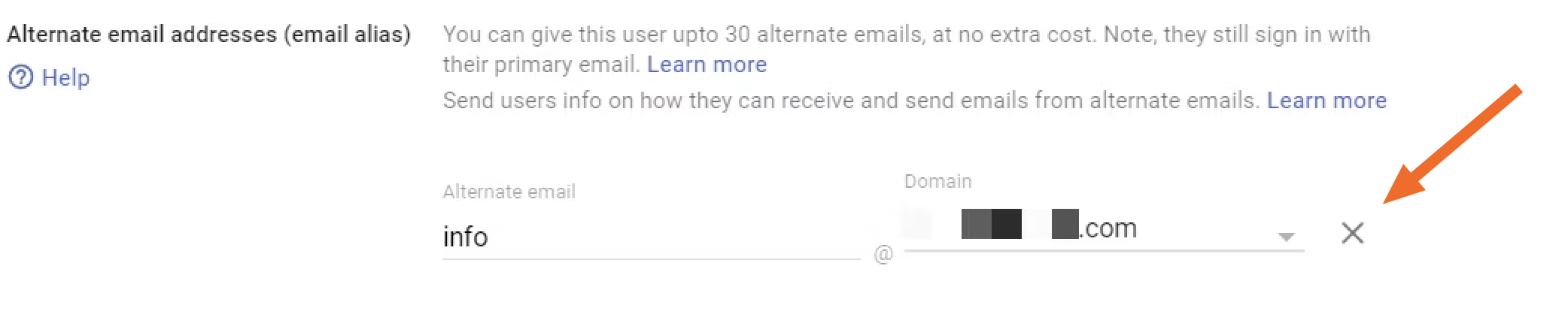How to remove a Gmail alias.