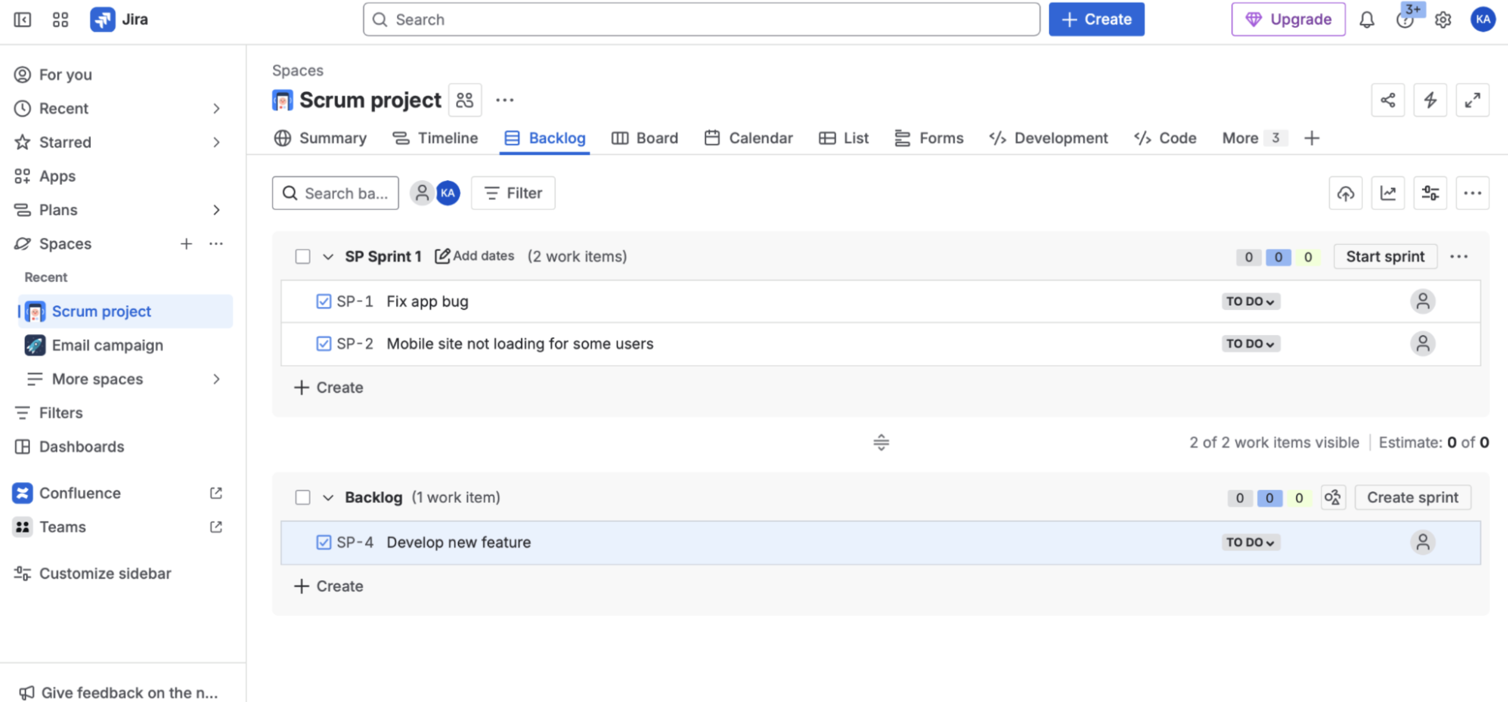 Jira, our pick for the best task management software for software development teams.