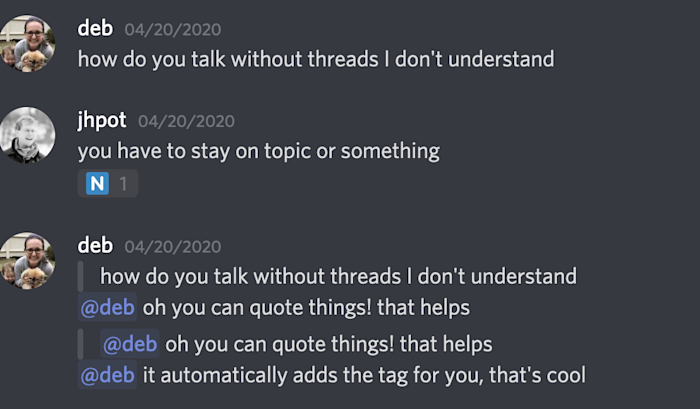 slack-vs-discord-04-respuestas Capturas de pantalla de las respuestas en Discord