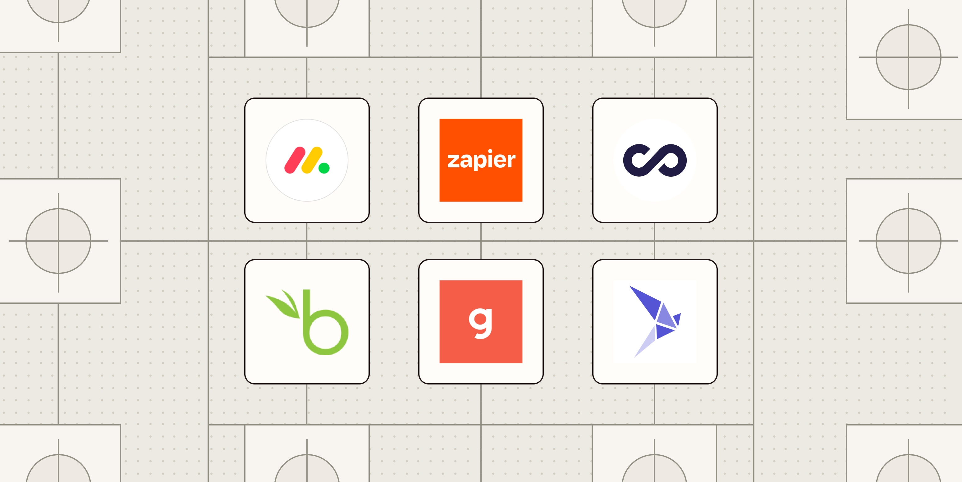 Hero image with the logos of the best employee management software