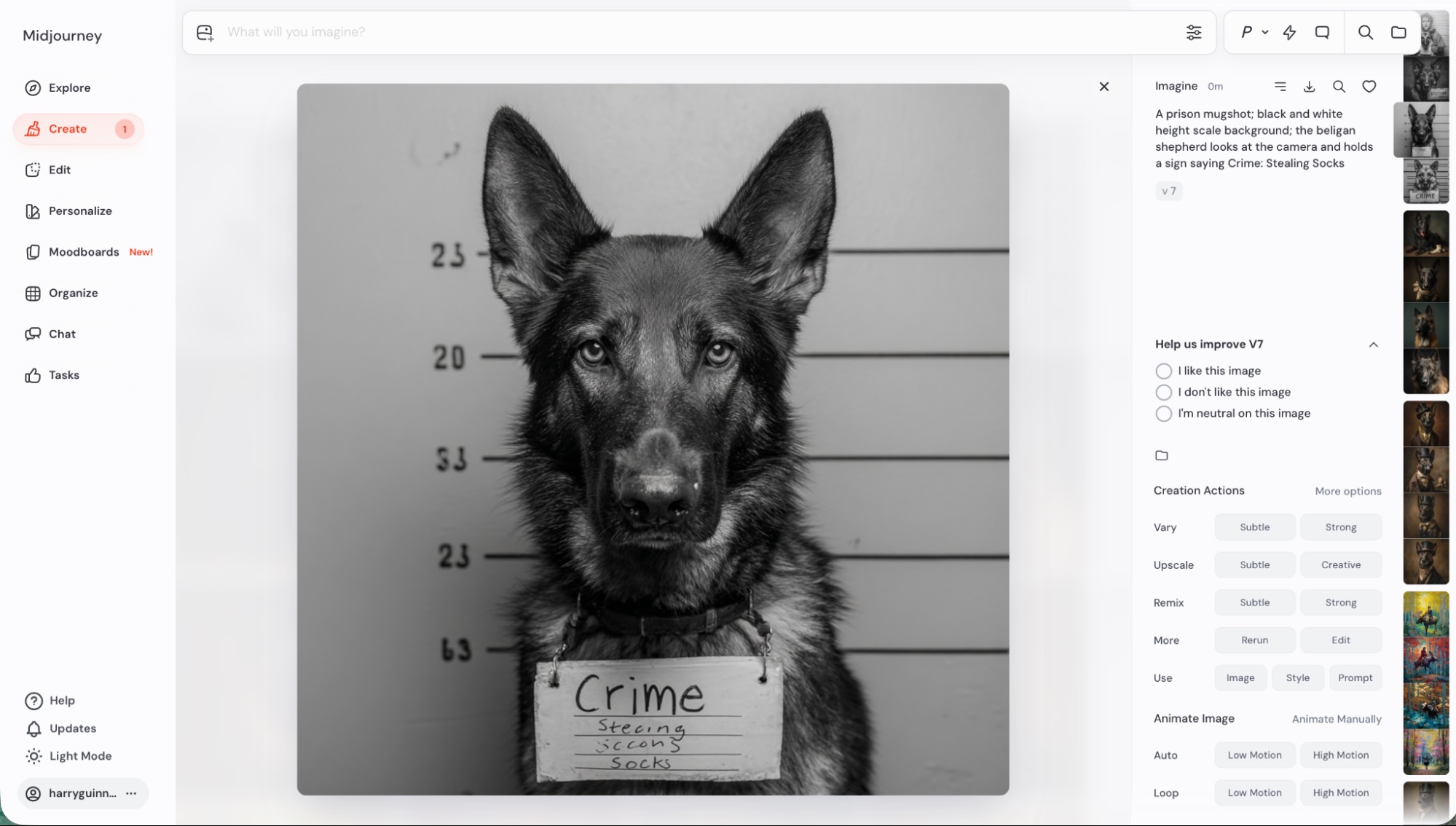 Midjourney, our pick for the best generative AI tool for the best AI image results. 