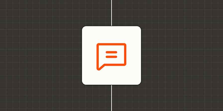 Hero image with an icon representing messaging on a mobile phone