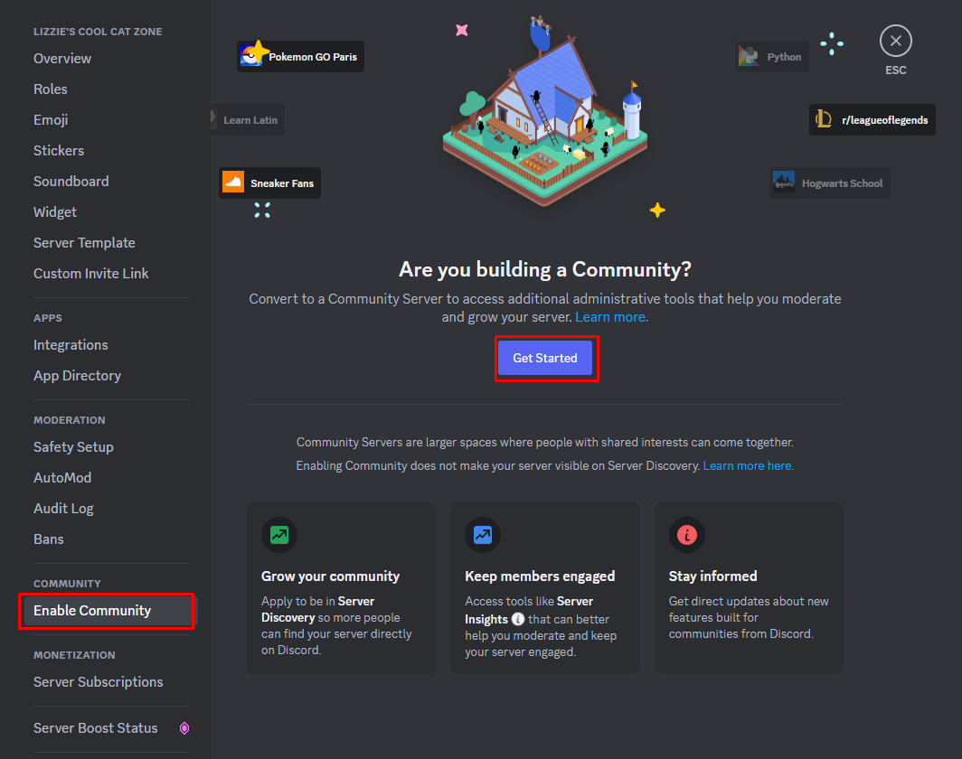 Getting started with Server Subscriptions on Discord