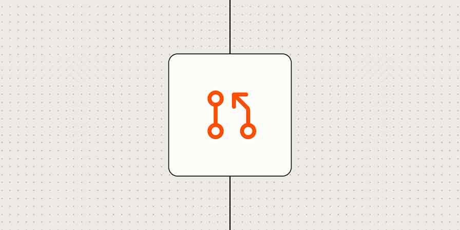 Hero image with an icon representing a request workflow