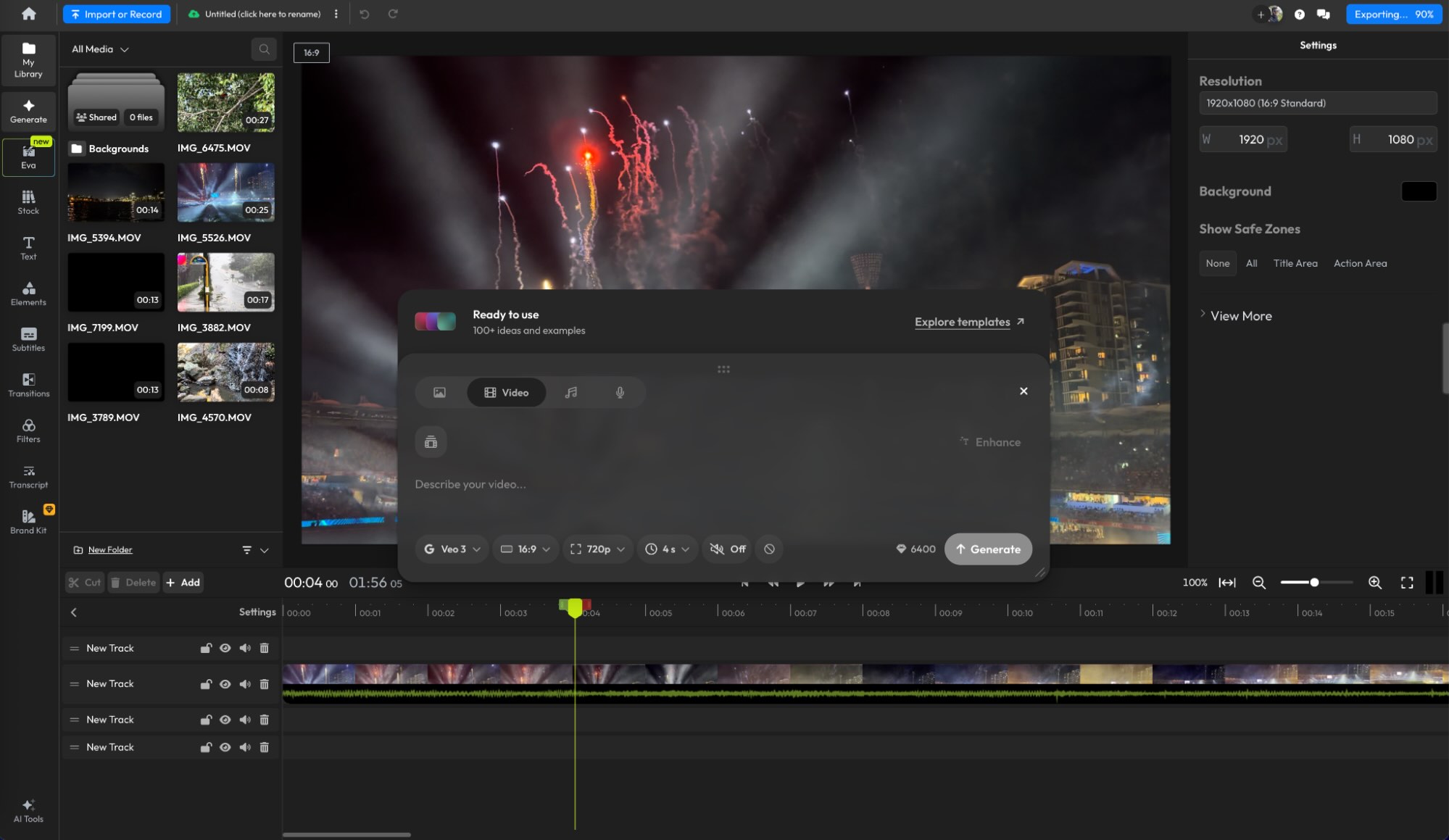 Flixier, our pick for the best video editor for an AI-centric workflow