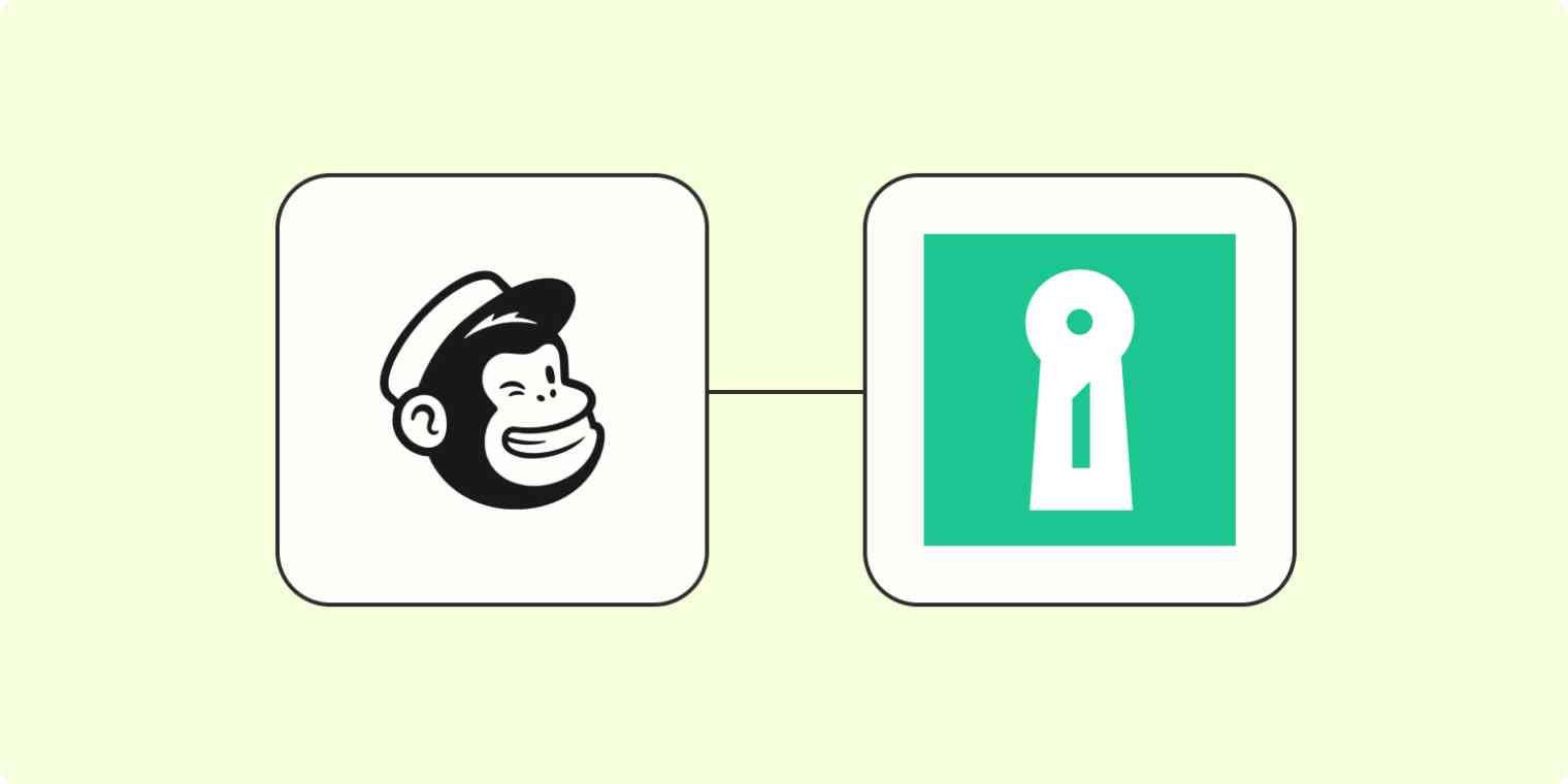 Hero of Mailchimp and iubenda app icons.