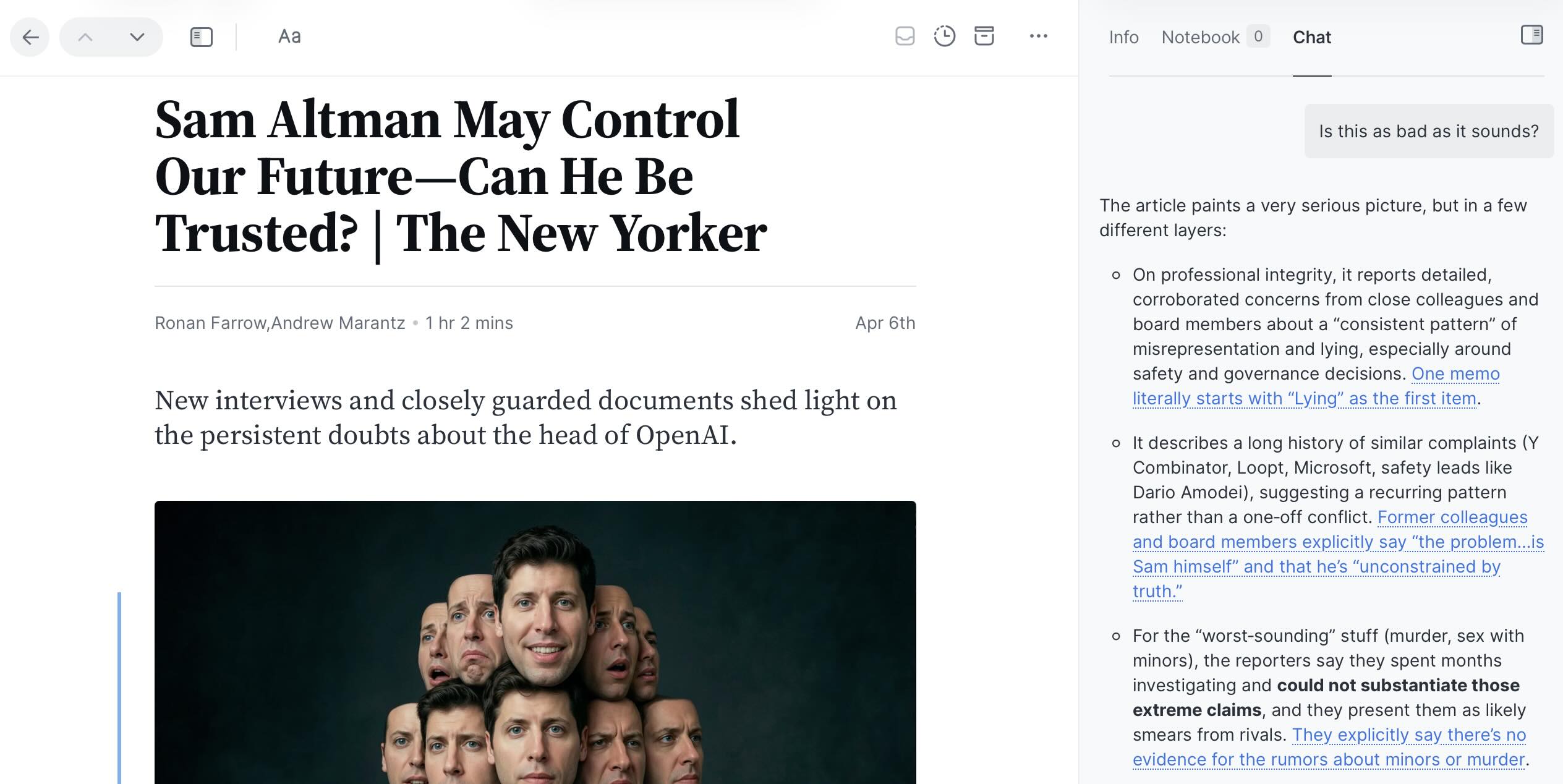 Readwise, our pick for the best read it later app for power users