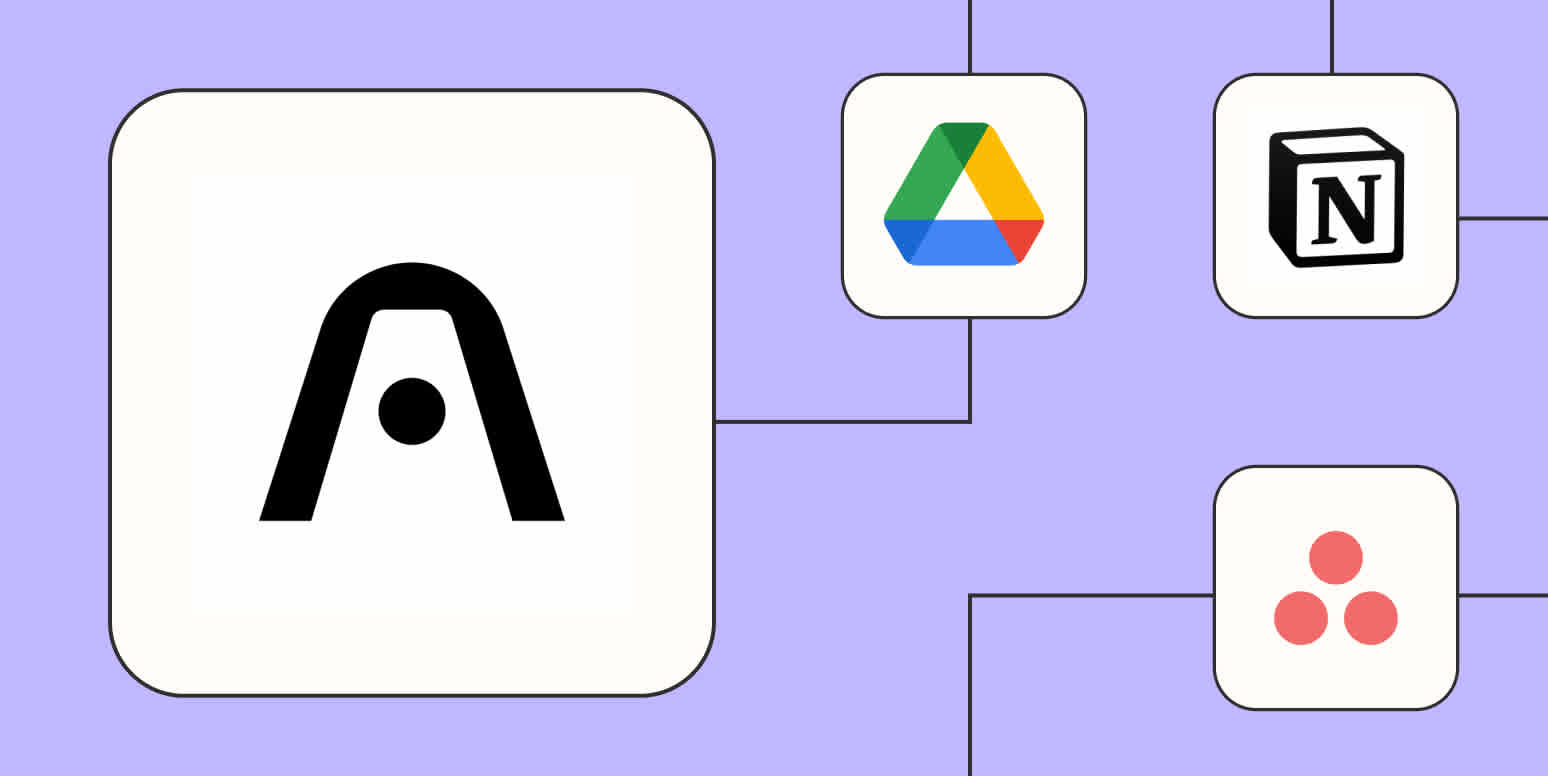 A hero image containing the Plaud, Google Drive, Notion, and Asana logos