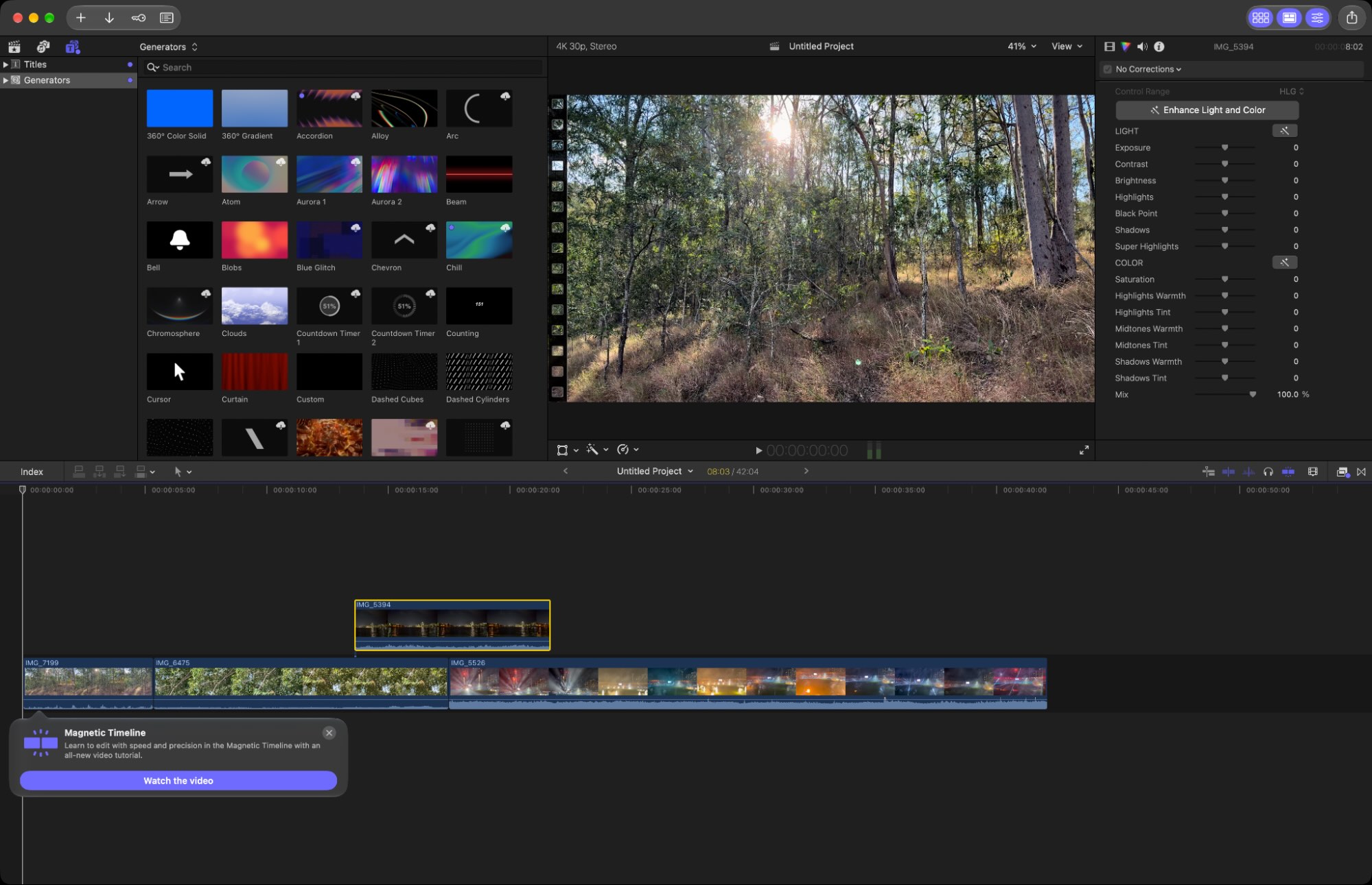 Final Cut Pro, our pick for the best Mac video editing software