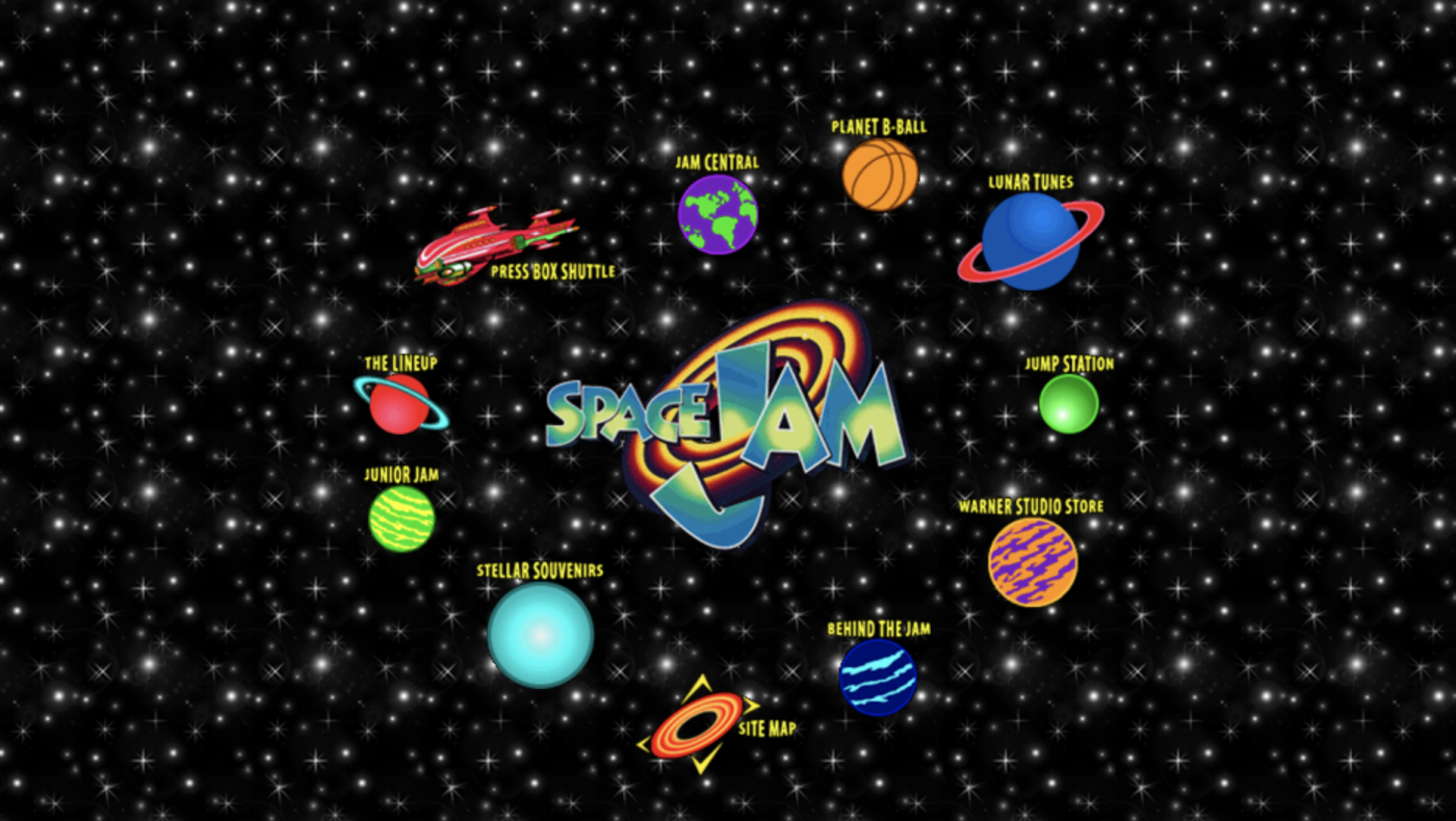 The Space Jam website