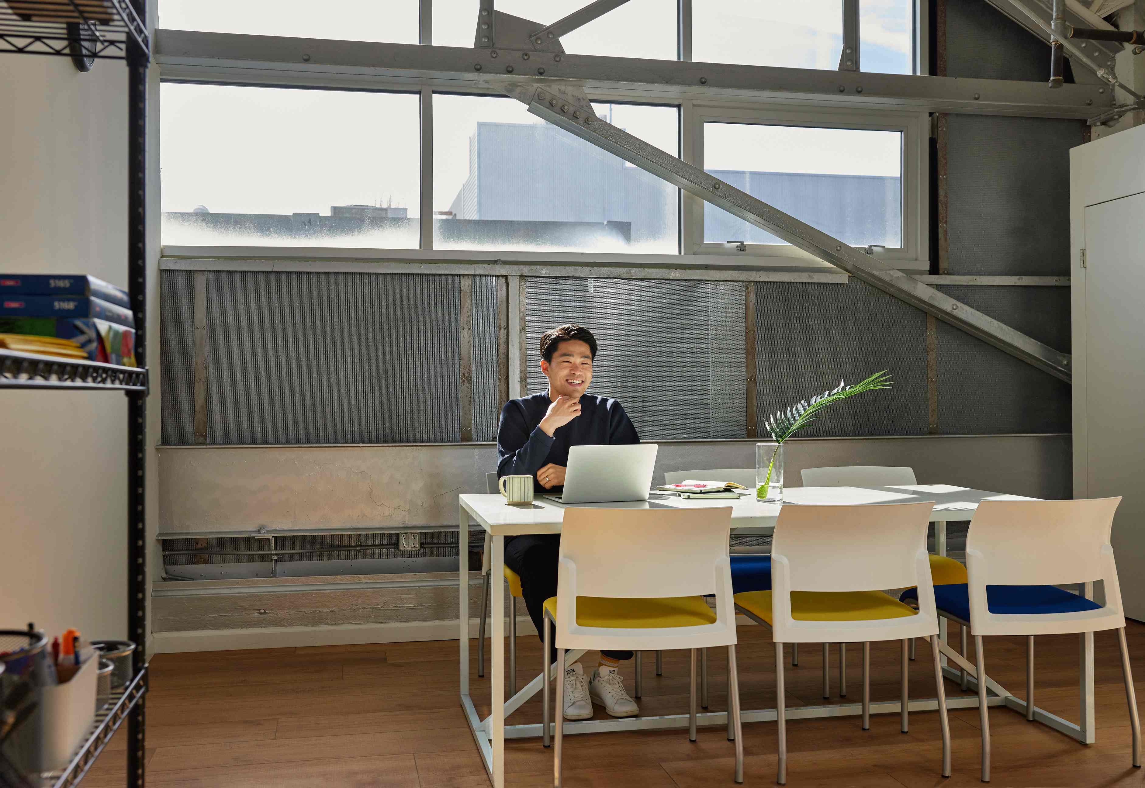 Yongjoon Kim in the Cottage office.