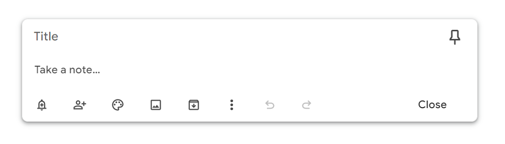 A note in Google Keep