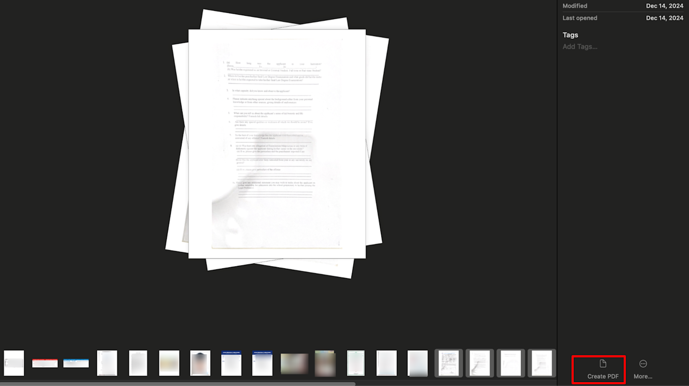 PDFs looking like they're stacked on top of each other in Finder on a Mac