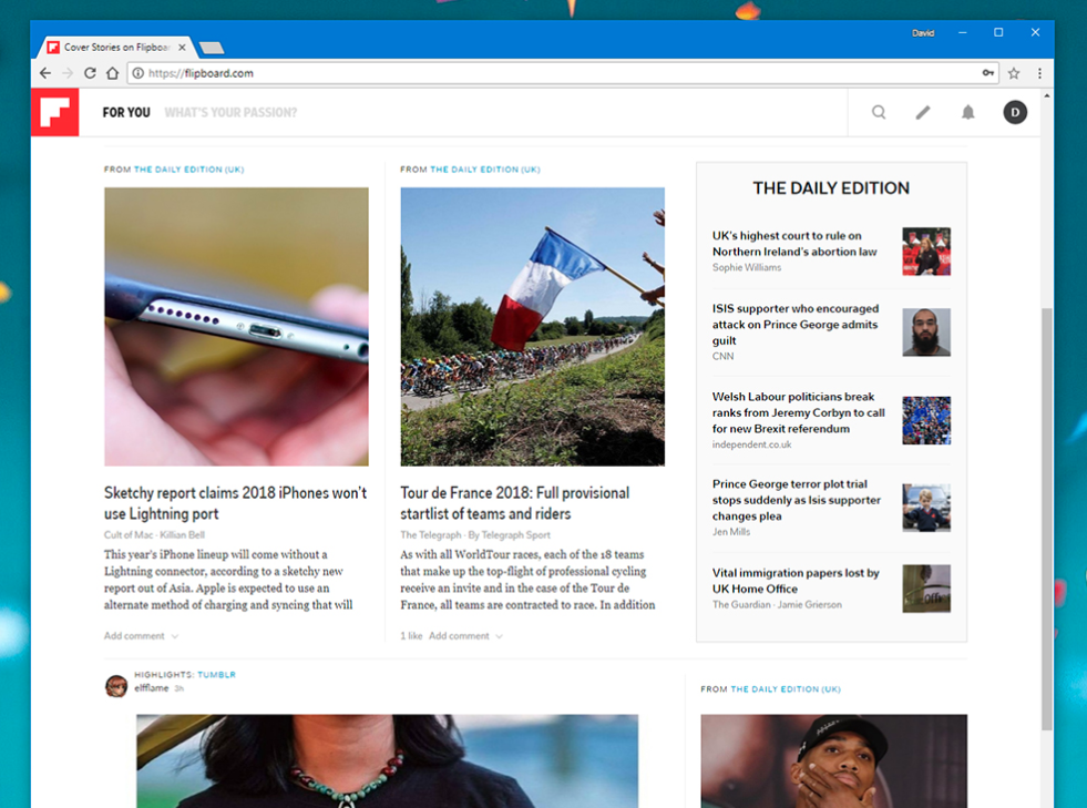 Flipboard screenshot