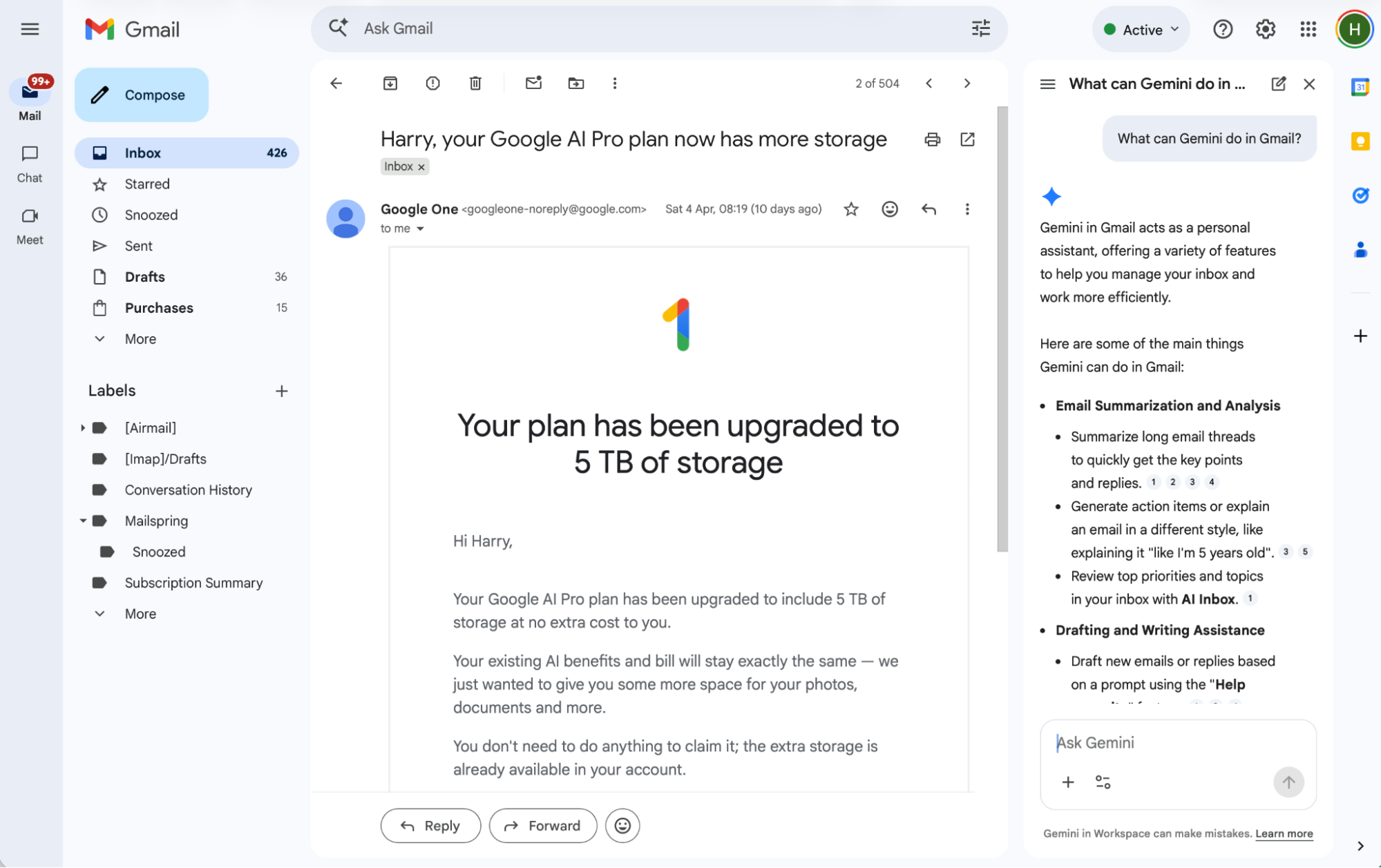 Google Workspace, our pick for the best email hosting service for keeping everything on the cloud (and for Google users)