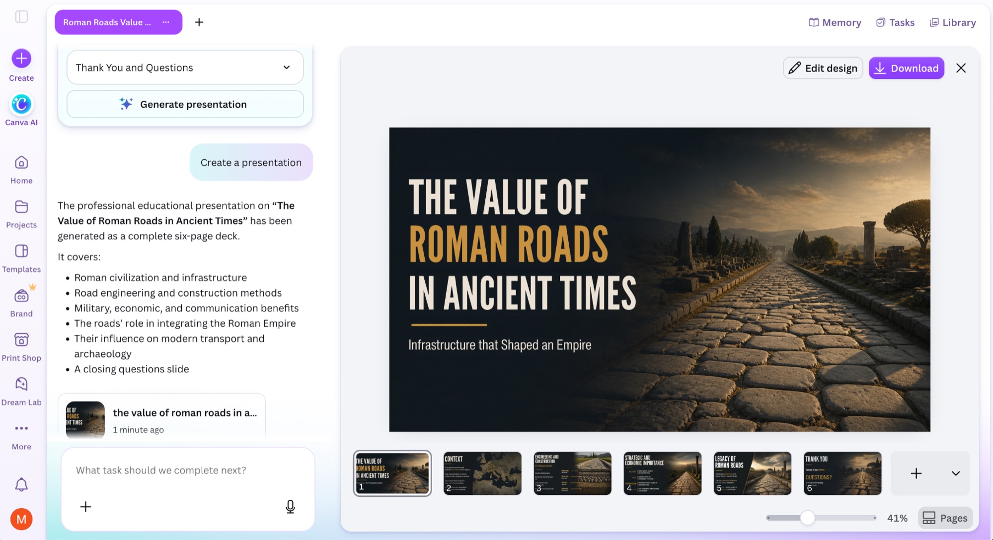 Canva, our pick for the best AI presentation maker within an all-in-one design platform