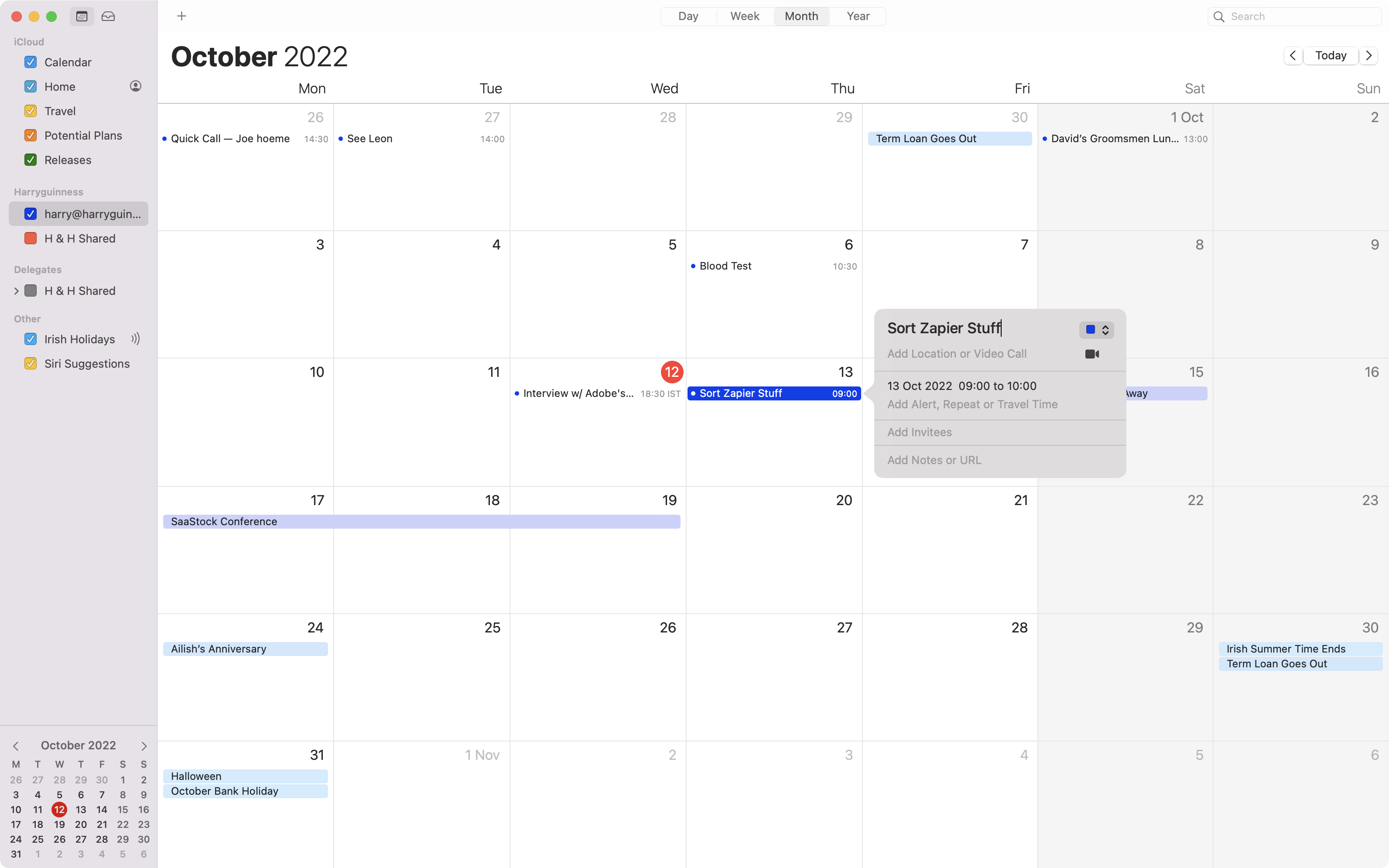 Calendar App