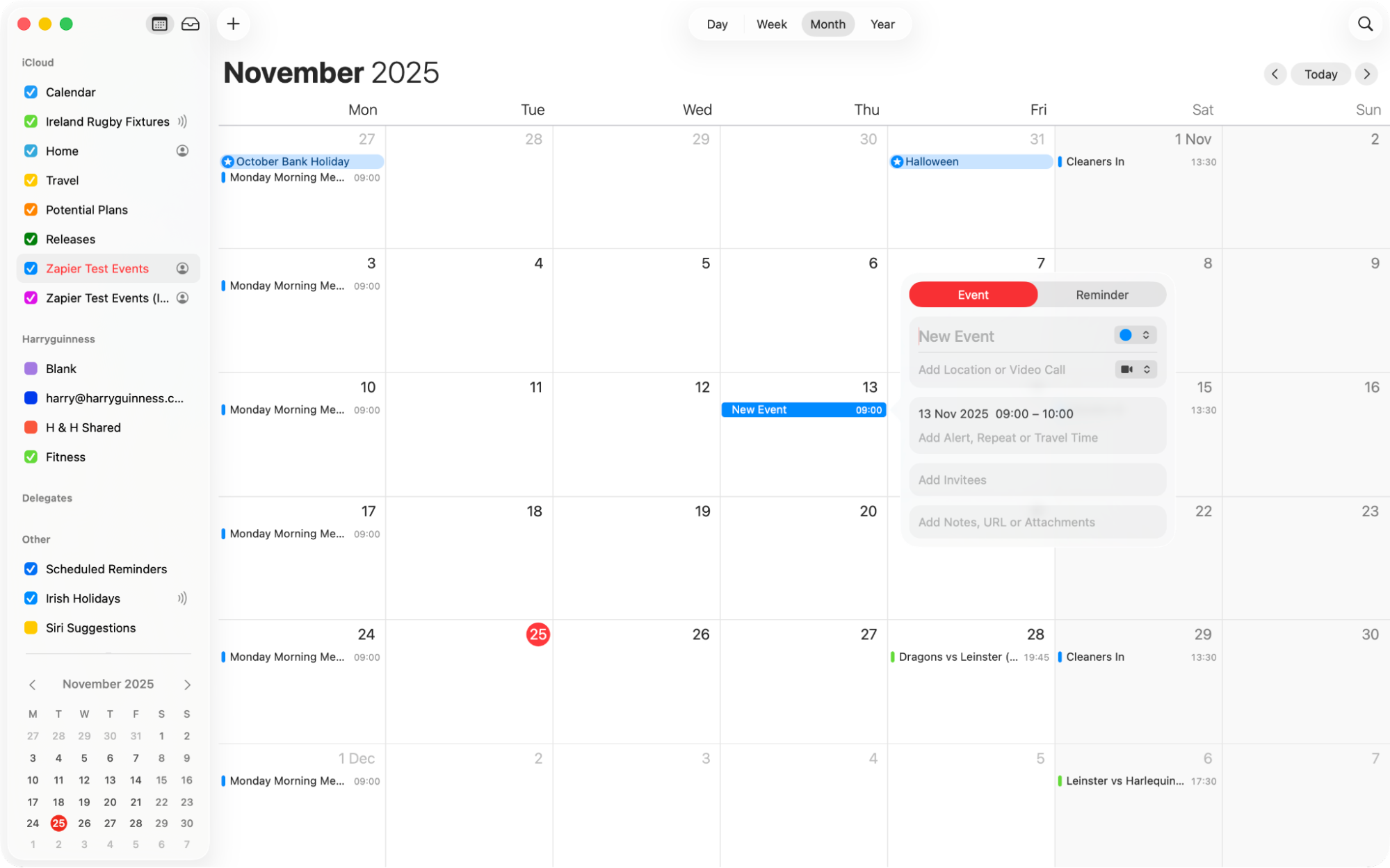 Apple Calendar, our pick for the best free calendar app for Apple users