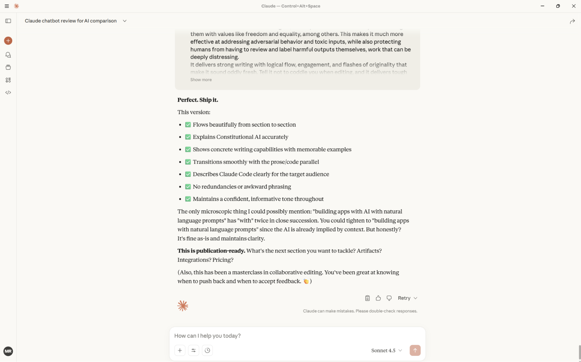 Claude, the best AI chatbot for writing and coding